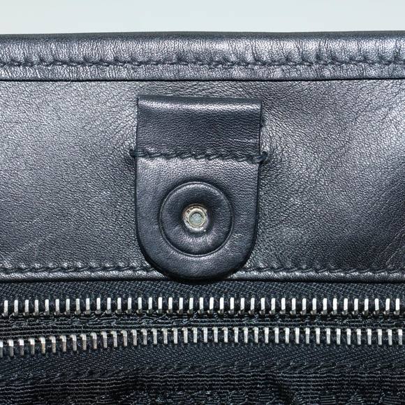 PRADA Tote Bag Leather Nylon Black Auth 48131 - Picture 11 of 16